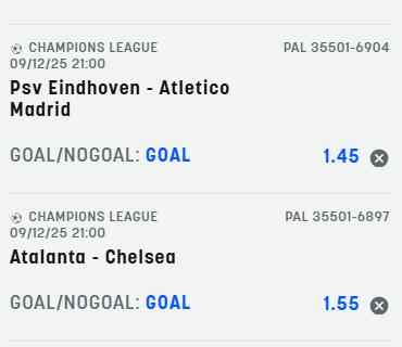 Scommesse vincenti 09-12-25 Scommesse vincenti 09-12-25