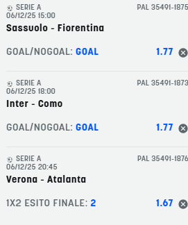 scommesse pronte Serie a 2025-12-06