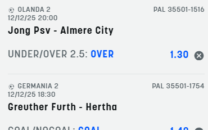 Scommesse vincenti 12-12-25 Scommesse vincenti 12-12-25