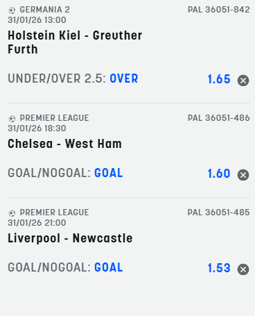 scommesse pronte di oggi 2026-01-31