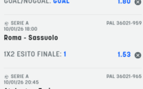 Scommesse vincenti 10-01-26