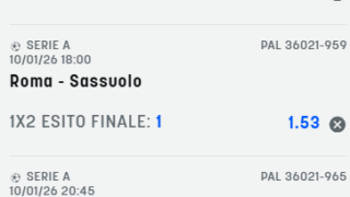 Scommesse vincenti 10-01-26