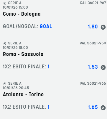 schedina serie a 10-01-26