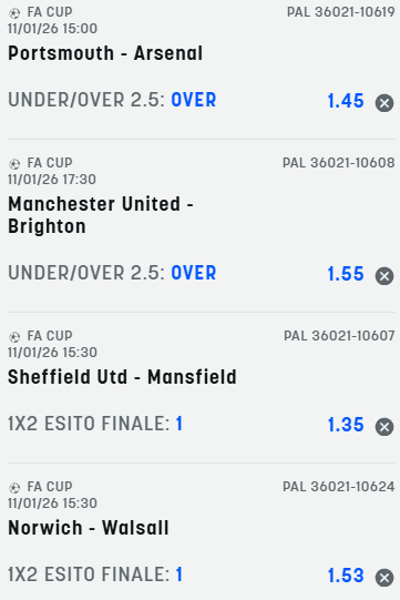 scommesse pronte di oggi 2026-01-11