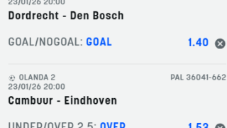 Scommesse vincenti 23-01-26