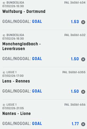 scommesse pronte di oggi 2026-02-07