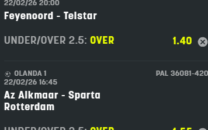 Scommesse vincenti 22-02-26 Scommesse vincenti 22-02-26