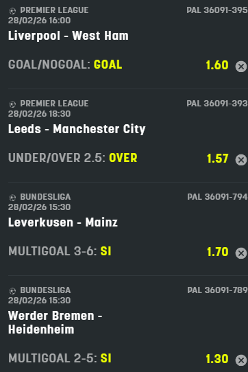 scommesse pronte di oggi 2026-02-28