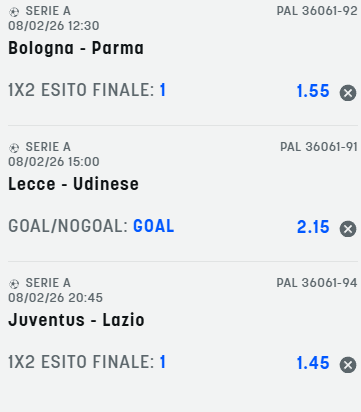 scommesse pronte Serie a 2026-02-08