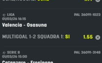 Scommesse vincenti 01-03-26 Scommesse vincenti 01-03-26