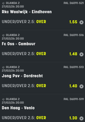 scommesse pronte di oggi 2026-02-27