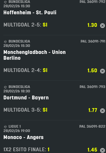 scommesse pronte di oggi 2026-02-28