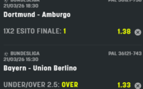 Scommesse vincenti 21-03-26