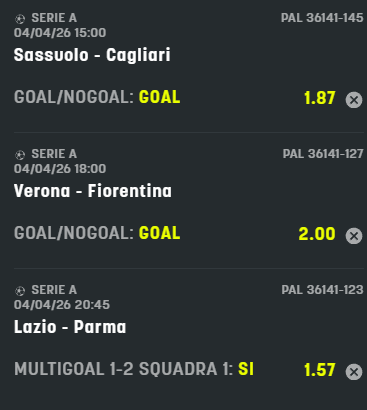 scommesse pronte Serie a 2026-04-04