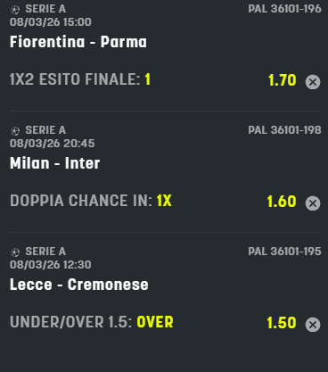 scommesse pronte Serie a 2026-03-07