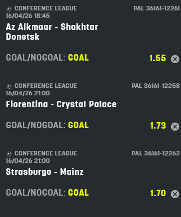 scommesse pronte di oggi 2026-04-16