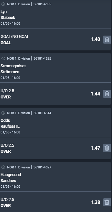 scommesse pronte di oggi 2026-05-01