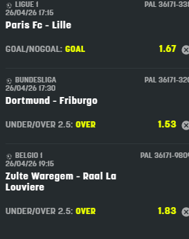 scommesse pronte di oggi 2026-04-26