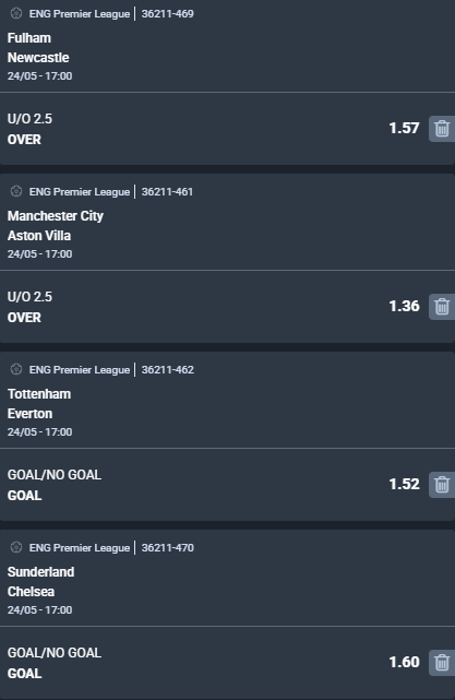scommesse pronte di oggi 2026-05-24