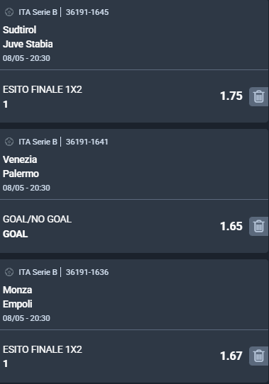 scommesse pronte di oggi 2026-05-08